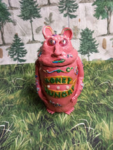 Load image into Gallery viewer, Bright Pink "Butz " Monster Coin Cache Jar