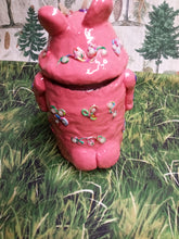 Load image into Gallery viewer, Bright Pink "Butz " Monster Coin Cache Jar