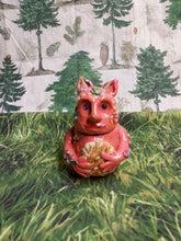 Load image into Gallery viewer, Dark Terra Cotta Baby "Butz" Monster Decorative Jar