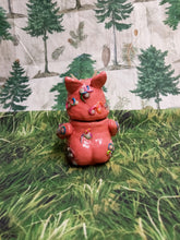 Load image into Gallery viewer, Dark Terra Cotta Baby "Butz" Monster Decorative Jar