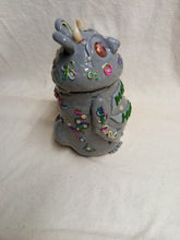 Load image into Gallery viewer, Gray "Butz " Monster Coin Cache Jar