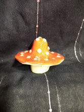 Load image into Gallery viewer, Orange Mushroom Shaped Decorative Jar