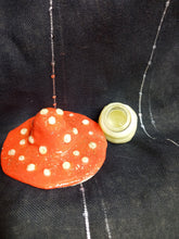 Load image into Gallery viewer, Orange Mushroom Shaped Decorative Jar