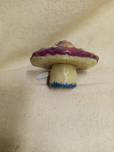 Load image into Gallery viewer, Brown/Purple Mushroom Shaped Decorative Jar
