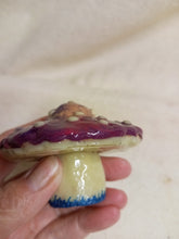Load image into Gallery viewer, Brown/Purple Mushroom Shaped Decorative Jar