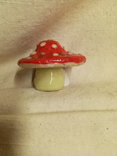 Load image into Gallery viewer, Red Mushroom Shaped Decorative Jar