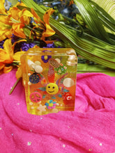 Load image into Gallery viewer, Yellow Weed Art Shelf Sitter