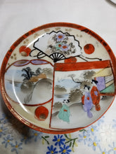 Load image into Gallery viewer, Antique Hand Painted Kutani Tea Cup and Saucer