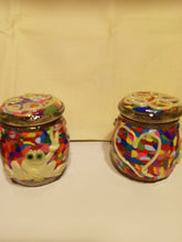 Load image into Gallery viewer, Glow in the Dark Frog on Colorful Background Jar