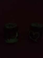 Load image into Gallery viewer, Glow in the Dark Frog on Colorful Background Jar