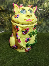 Load image into Gallery viewer, Yellow "Butz" Monster Coin Cache Jar