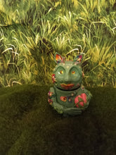 Load image into Gallery viewer, Green-Aqua Baby "Butz" Monster Decorative Jar