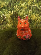 Load image into Gallery viewer, Dark Terracotta Baby "Butz" Monster Decorative Jar