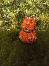 Load image into Gallery viewer, Dark Terracotta Baby "Butz" Monster Decorative Jar