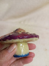 Load image into Gallery viewer, Brown/Purple Mushroom Shaped Decorative Jar
