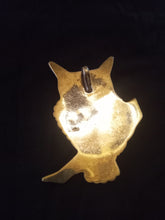 Load image into Gallery viewer, Vintage Sterling Silver Winking Owl Pendant
